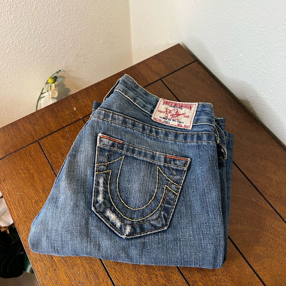 Size 26 True Religion low rise jeans 112790